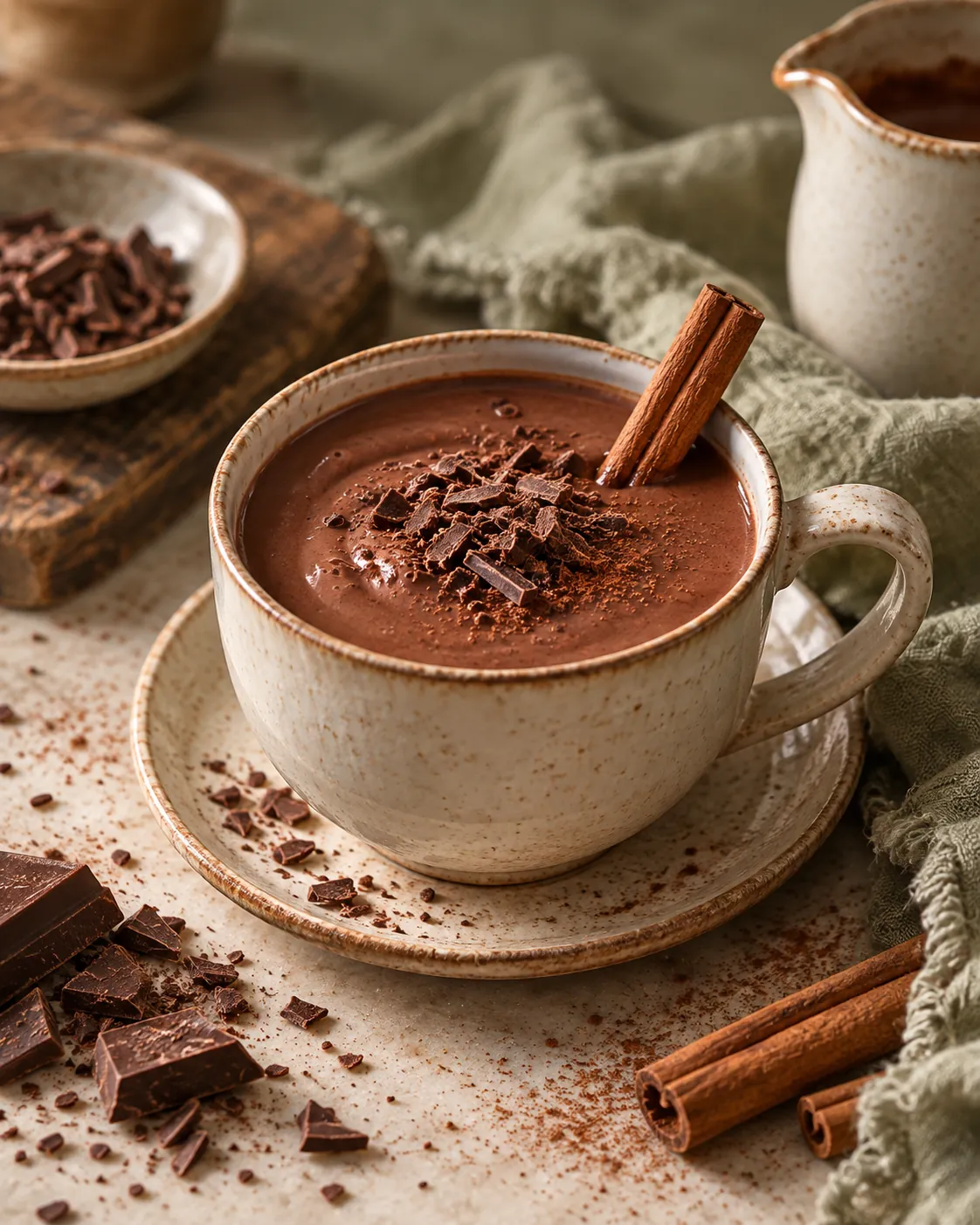 Chocolat chaud à la cannelle